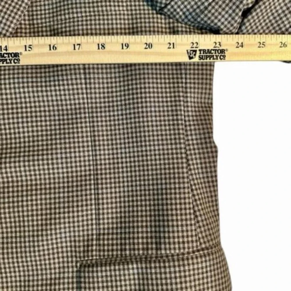 Hickey Freeman Men's Wool Blazer‎ Sport Coat Brown Check 2-Button 42R Lined USA